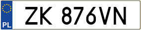 Trailer License Plate